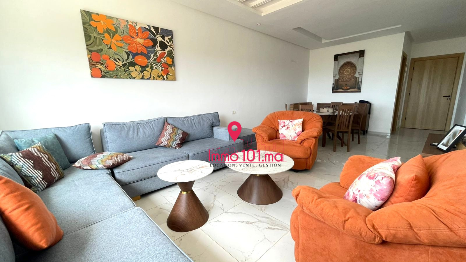 Location appartement avec vue sur mer à Harhoura ZLLAM2397
